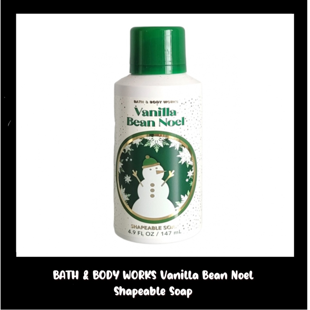 BATH & BODY WORKS Vanilla Bean Noel 4.9 Fluid Ounces Shapeable Soap